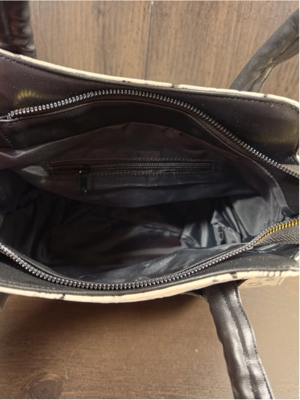 Black White Silver Embossed Tooled Artisan LEATHER Shoulder Bag Purse Crossbody